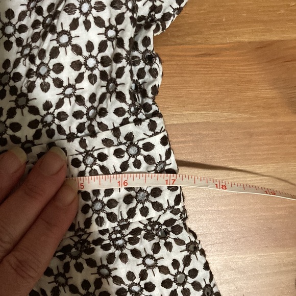 Kenar Embroidered Eyelet Brown & Cream Tailored Blazer Jacket sz 12 - Picture 10 of 12